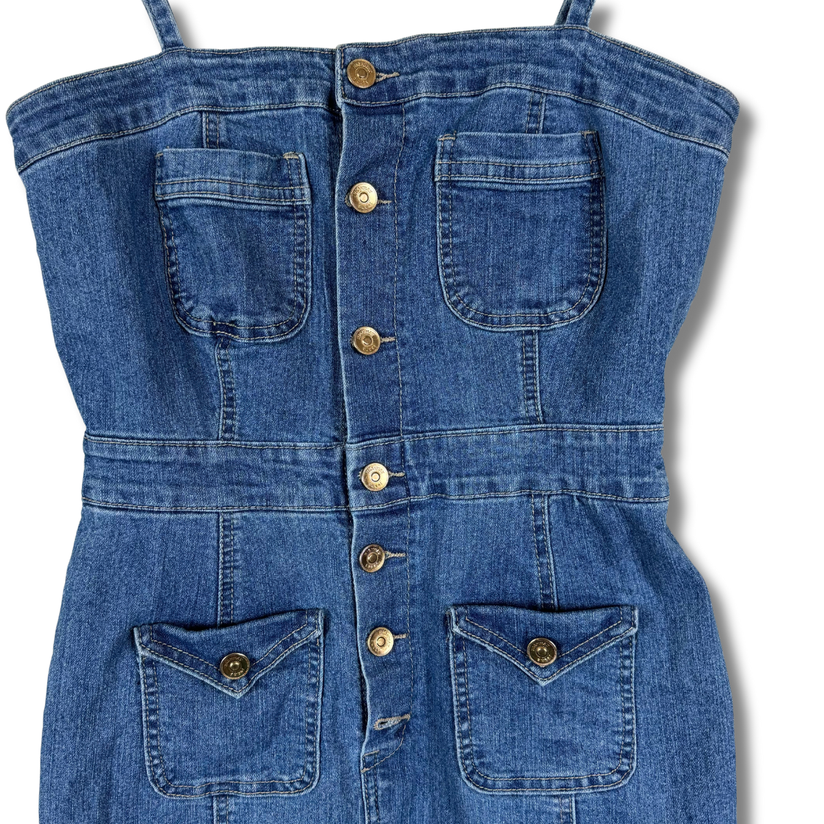 DENIM 4 POCKET DRESS