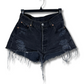 BLACK DENIM LEVI SHORTS