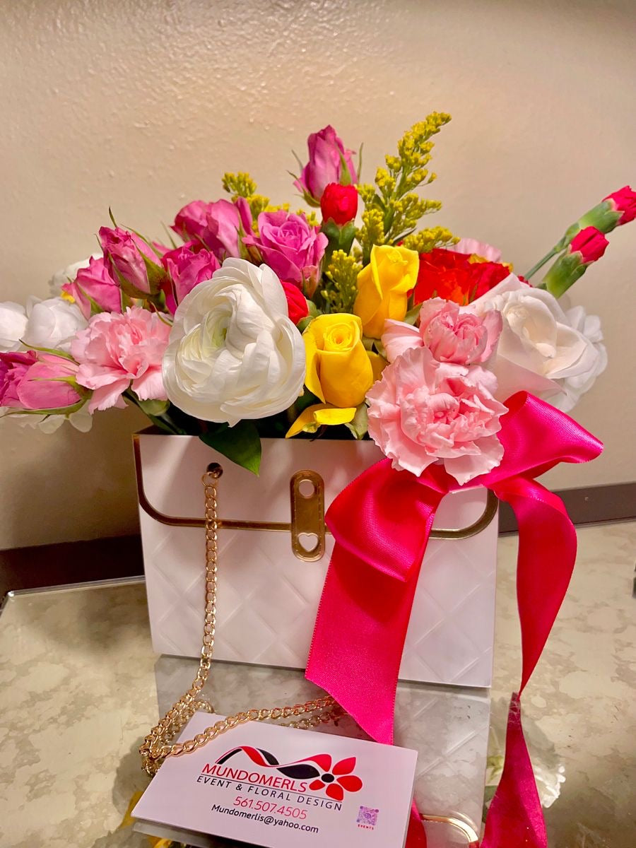 Floral Arrangement Gift Bag