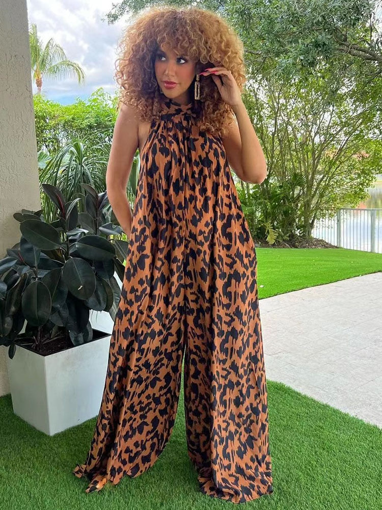 Leopard Print Jumpsuit