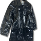 BLACK VINYL TRENCH COAT